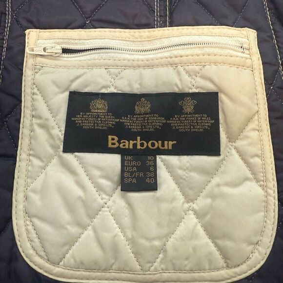 Barbour Liddesdale Summer Gilet Quilted Vest Size 6 - Picture 5 of 13